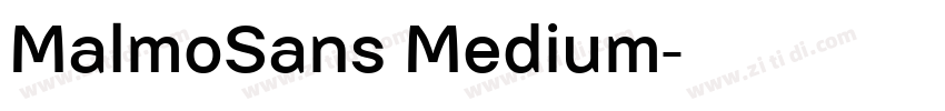 MalmoSans Medium字体转换